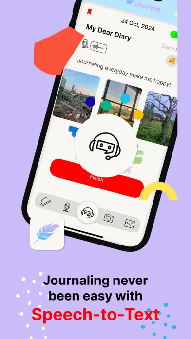 Captures d'écran de Speech-to-text Diary: Journie