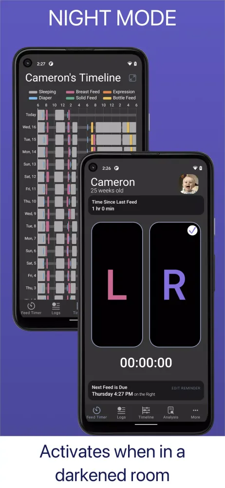 Baby Feed Timer, Breastfeeding Screenshots