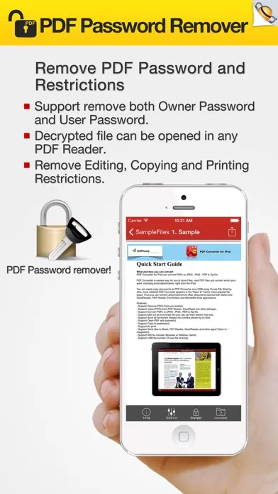 Zrzuty ekranu PDF Password Remover - Remove PDF Password