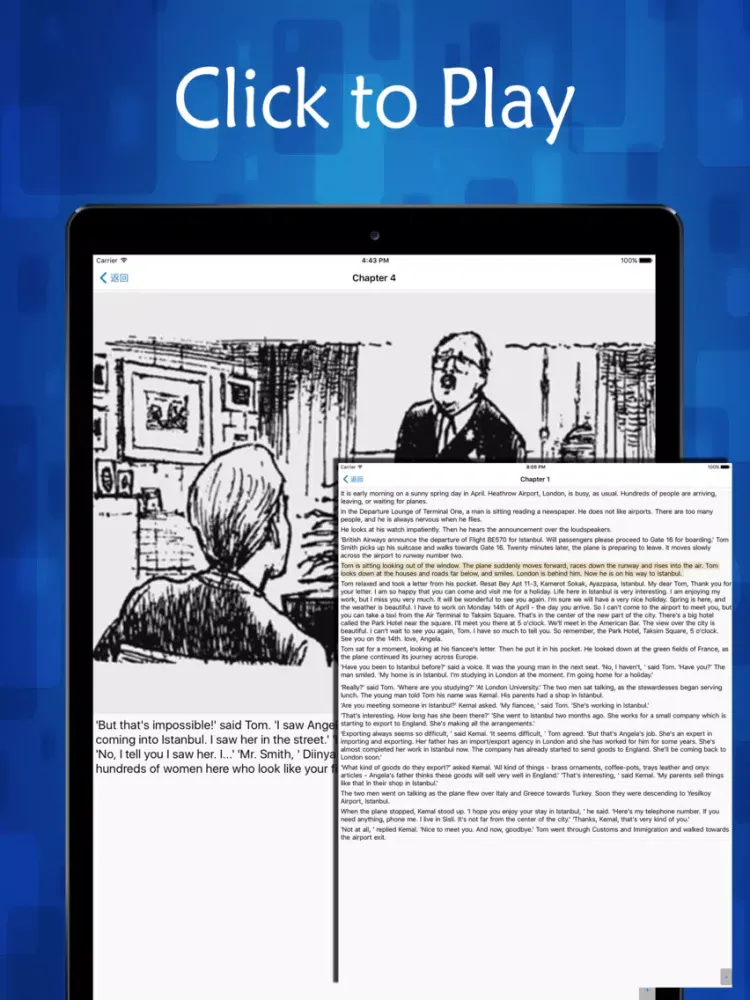 English Story Meet Me In Istanbul iPad  Screenshots