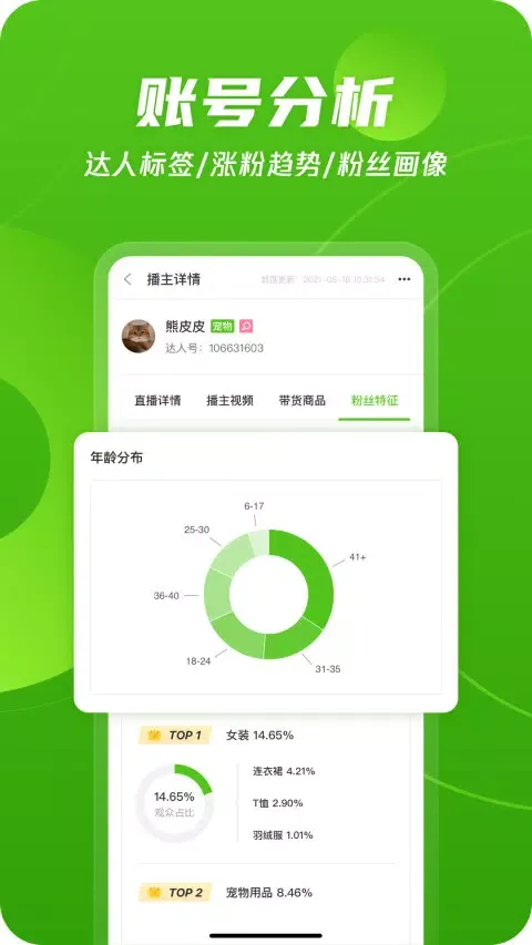 Скриншоты 飞瓜数据