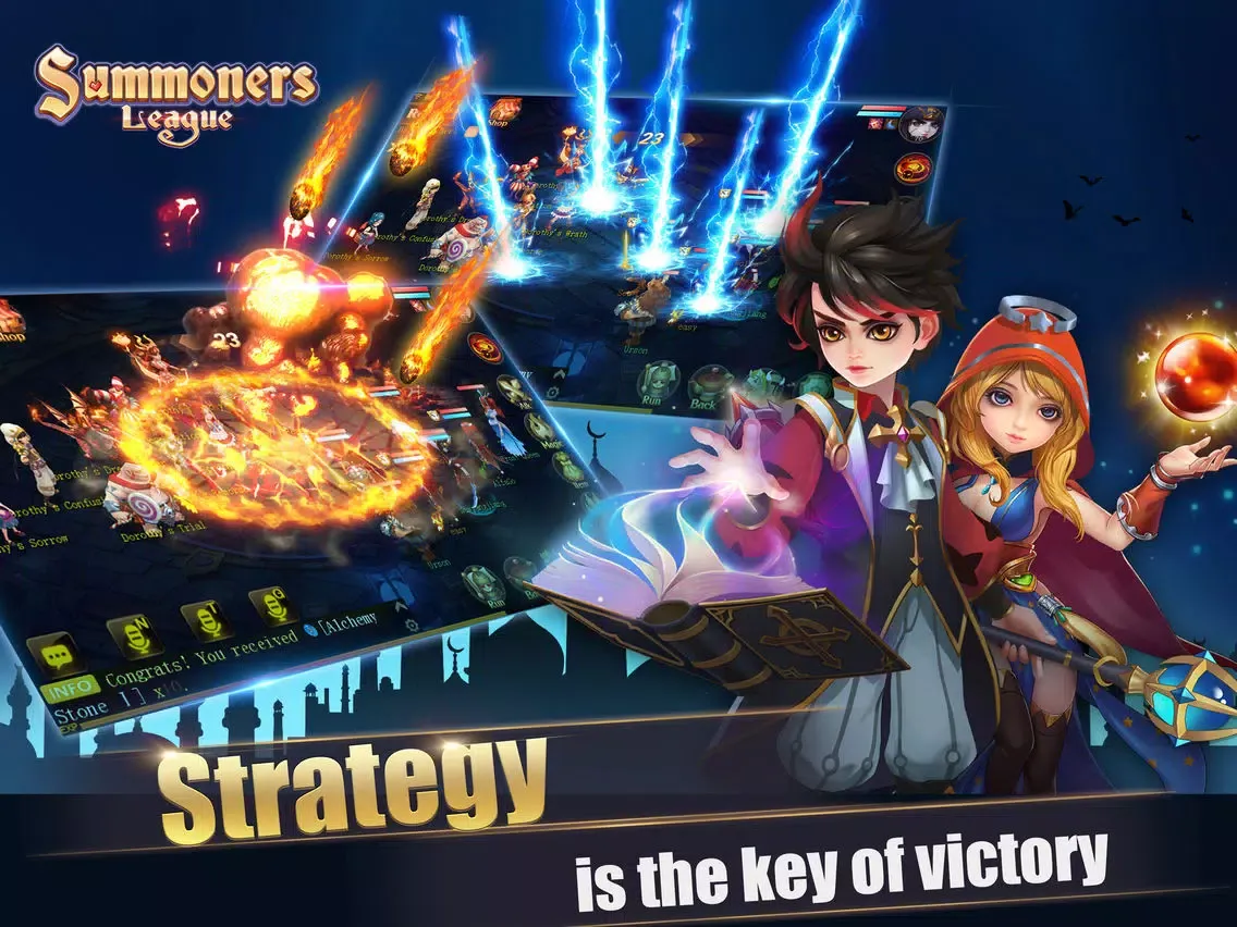 ภาพหน้าจอของ Summoners League: Team Tactics iPad 