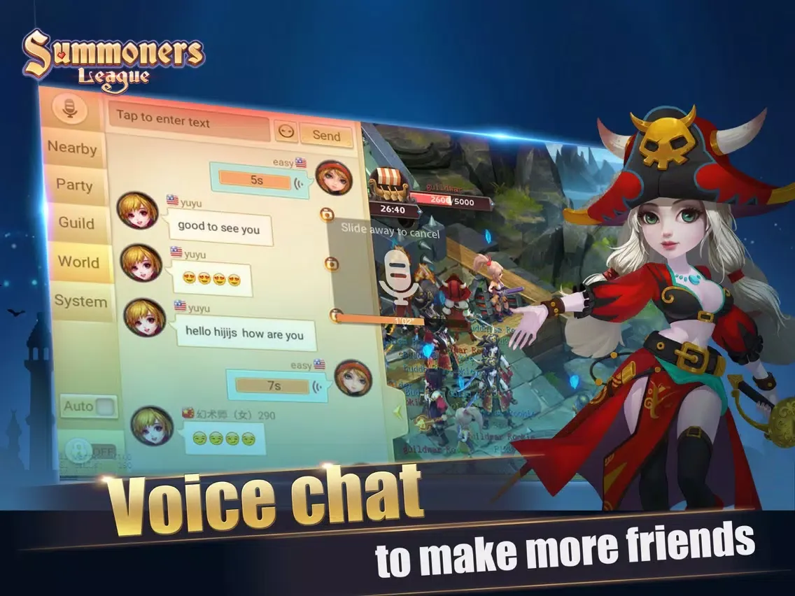 ภาพหน้าจอของ Summoners League: Team Tactics iPad 