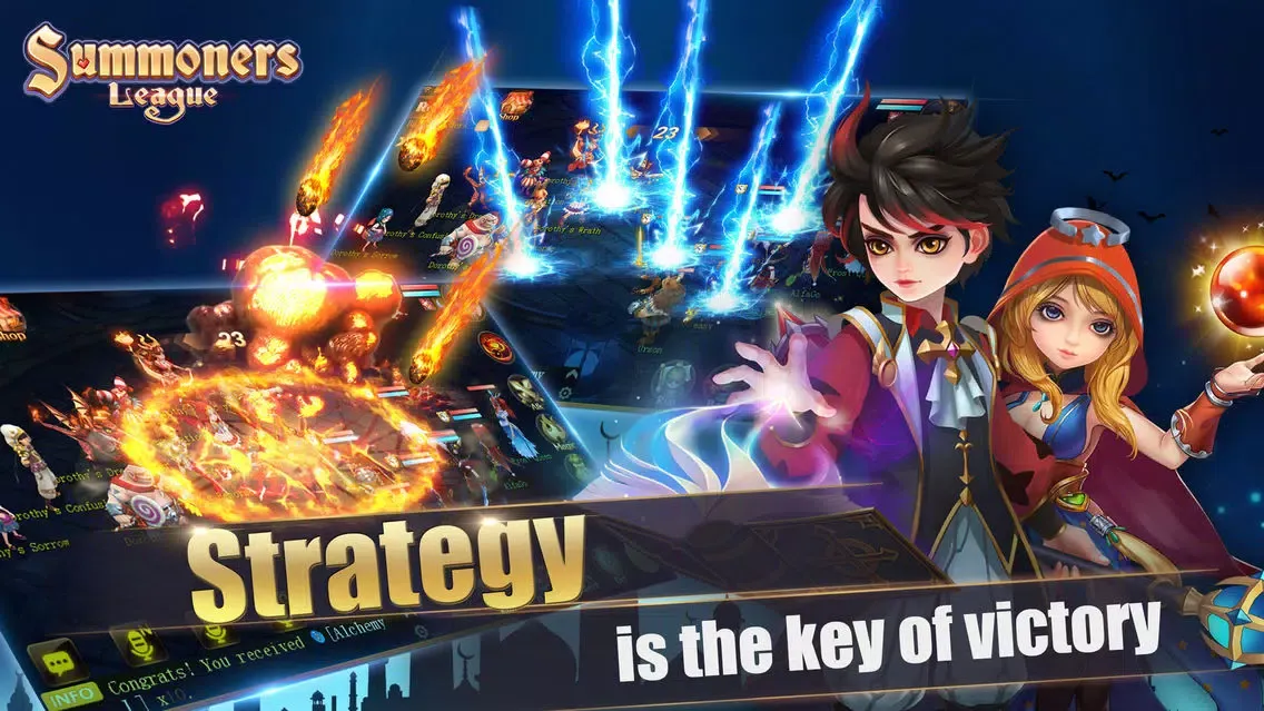 ภาพหน้าจอของ Summoners League: Team Tactics