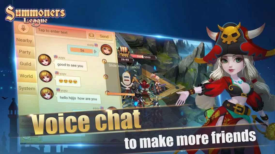 ภาพหน้าจอของ Summoners League: Team Tactics