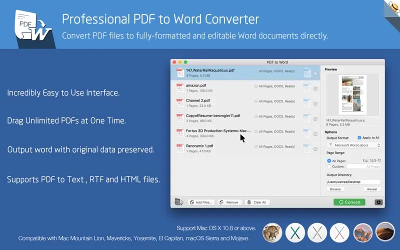PDF to Word Pro by Flyingbee স্ক্রিনশট