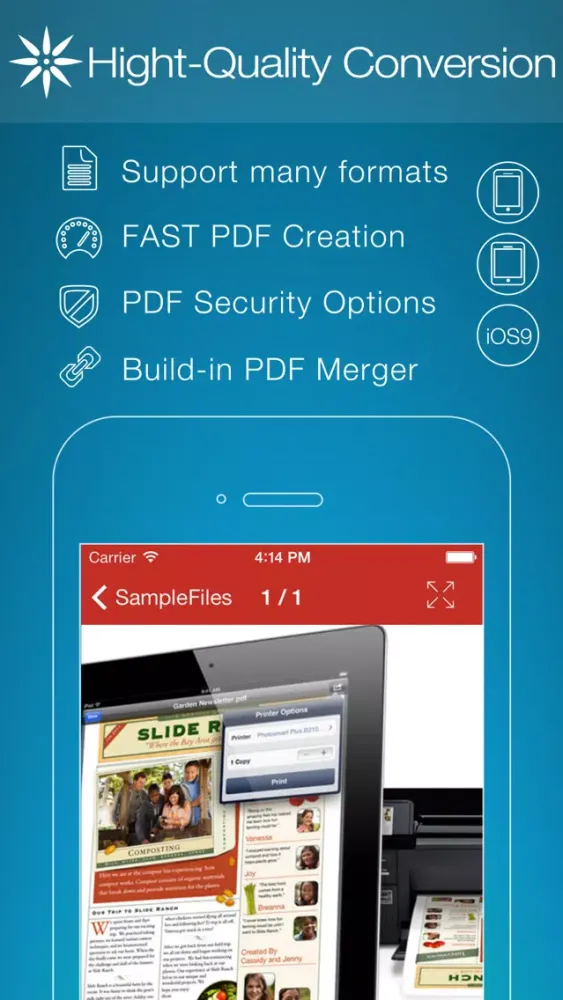 PDF Creator for iPhone سکرین شاٹس
