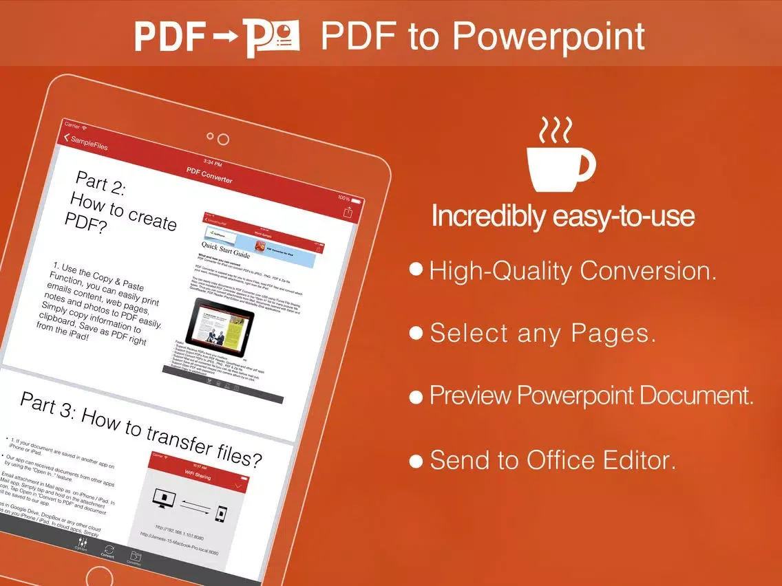 تصاویر PDF to PowerPoint Pro iPad 