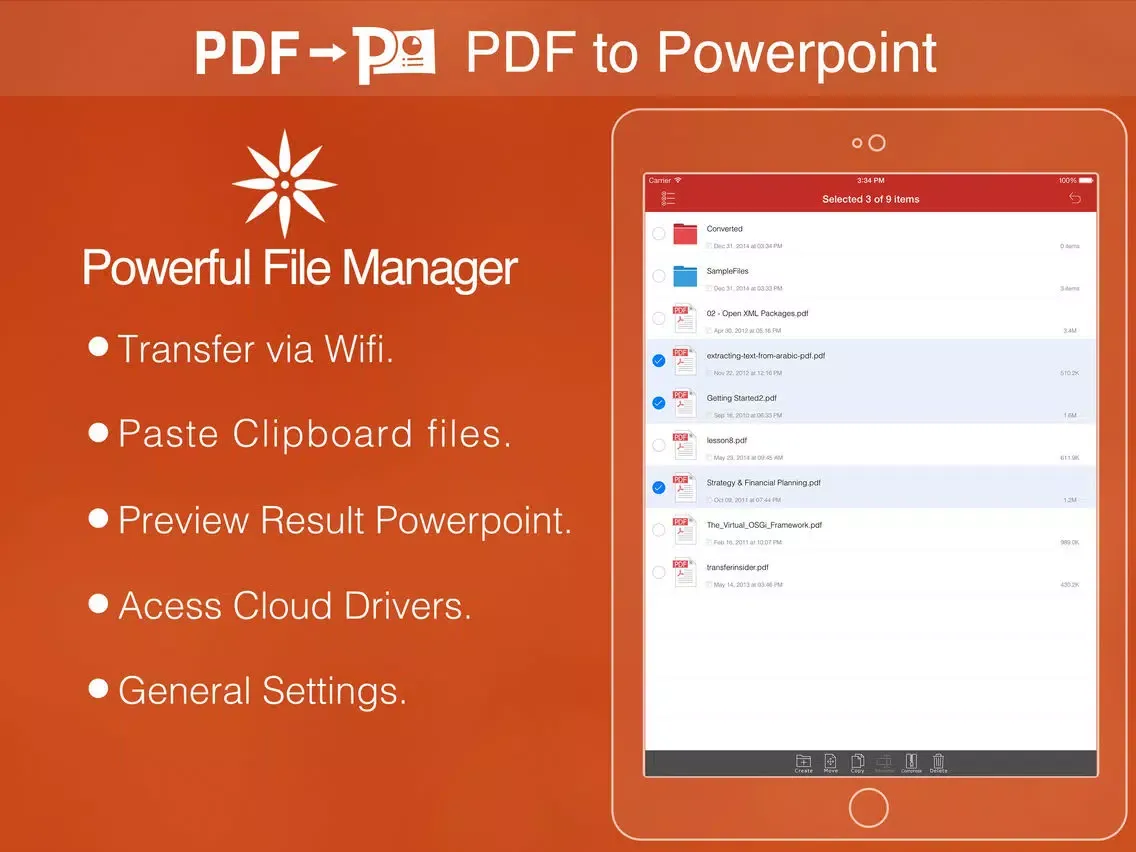 تصاویر PDF to PowerPoint Pro iPad 