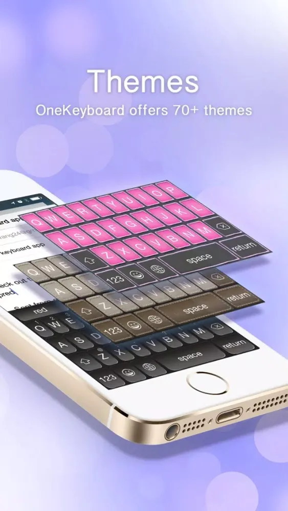 OneKeyboard - colorful and fast custom autocomplete keyboard应用截图