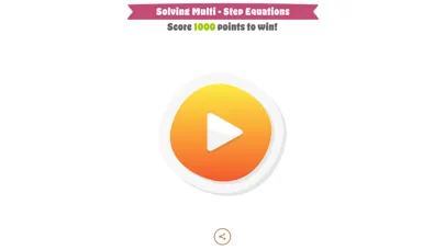 ภาพหน้าจอของ Solving Multi Step Equations