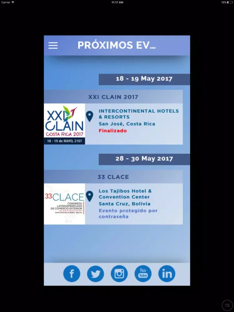 Congresos FELABAN iPad  Ekran Görüntüleri