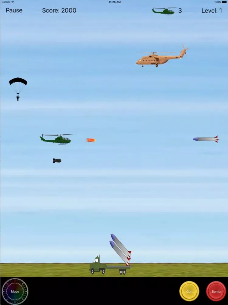 Zrzuty ekranu Chopper Mission iPad 
