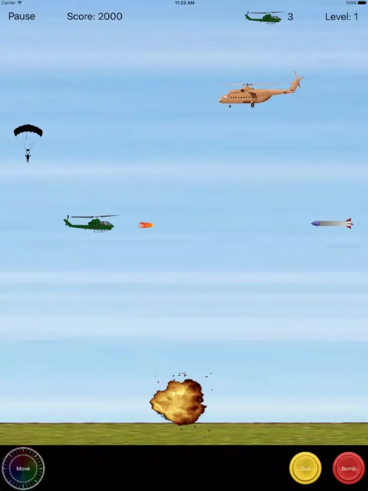 Zrzuty ekranu Chopper Mission iPad 