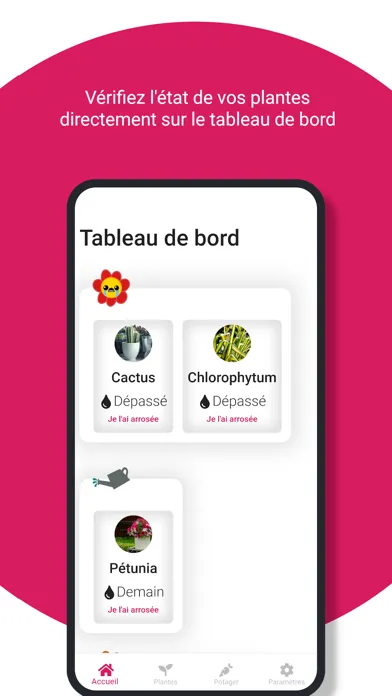 Captures d'écran de Pluctis - Gestion des plantes