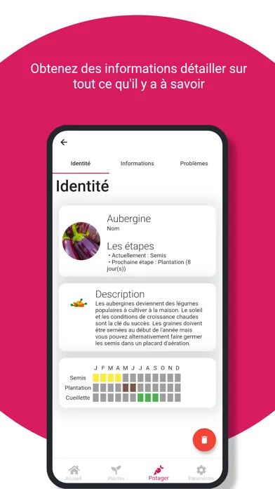 Captures d'écran de Pluctis - Gestion des plantes