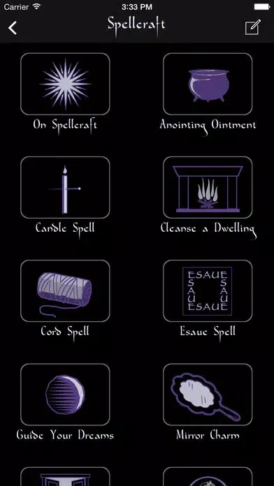 Capturas de tela do Wicca Plus