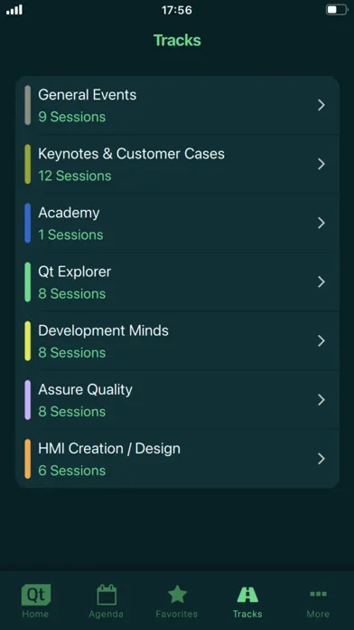 Capturas de tela do Qt World Summit 2023