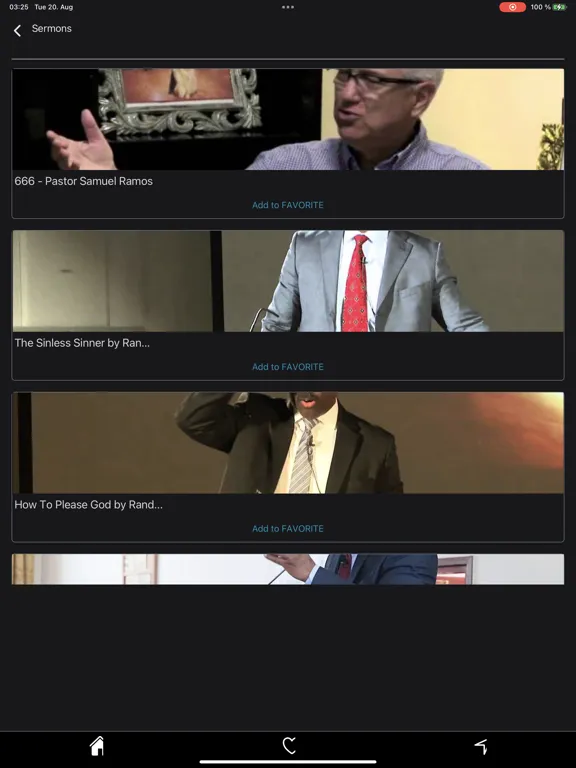 Tangkapan layar SDA TV & Videos - Worldwide iPad 