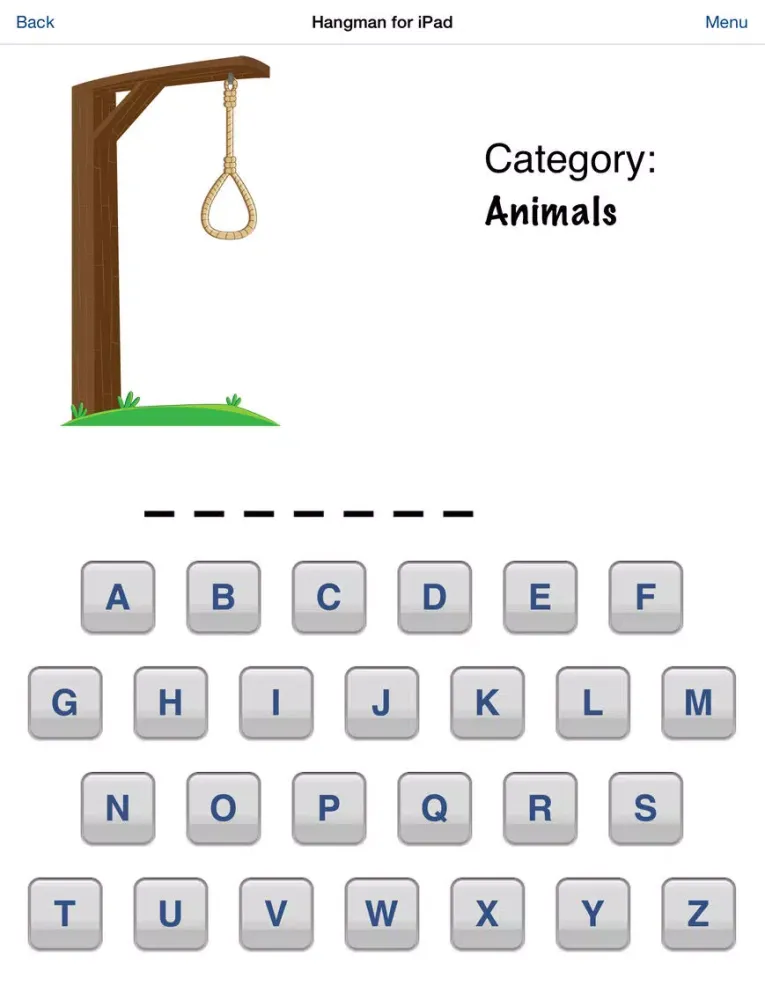 Hangman for iPad iPad  Screenshots