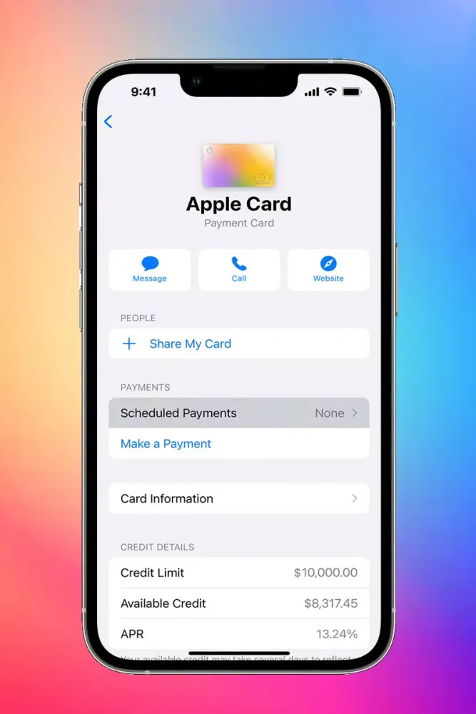 Zrzuty ekranu Apple Pay for Androids