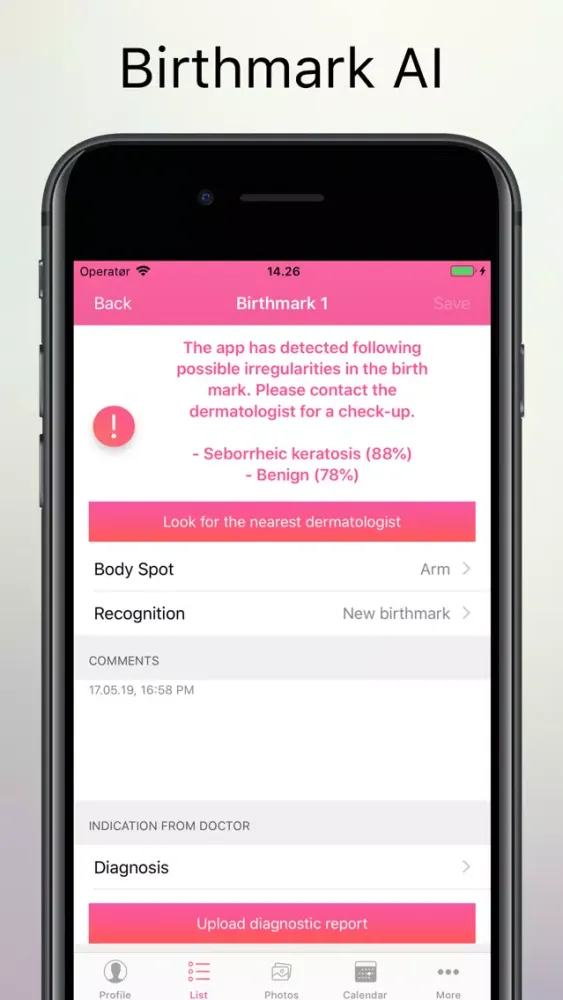 Captures d'écran de Skin Cancer Check