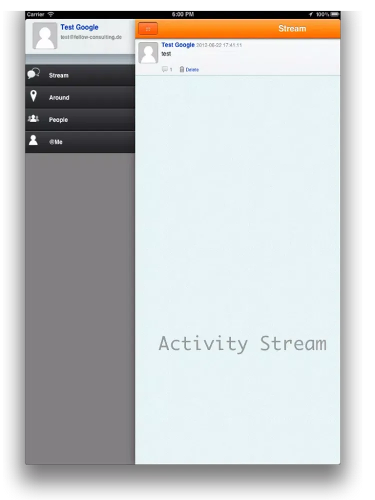 ภาพหน้าจอของ SMBClient iPad 