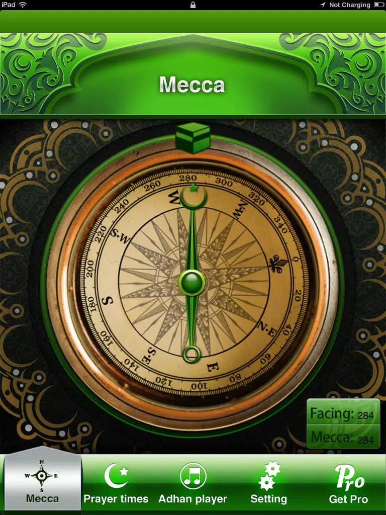 Capturas de tela do Compass for Islamic Prayers HD Free iPad 