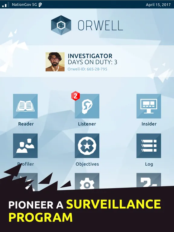 Capturas de tela do Orwell: Keeping an Eye on You iPad 