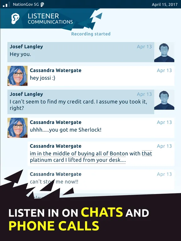 Capturas de tela do Orwell: Keeping an Eye on You iPad 