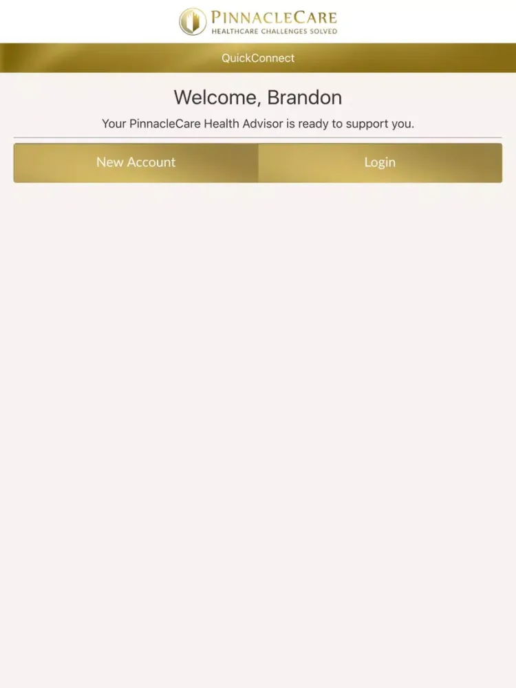PinnacleCare QuickConnect iPad  スクリーンショット