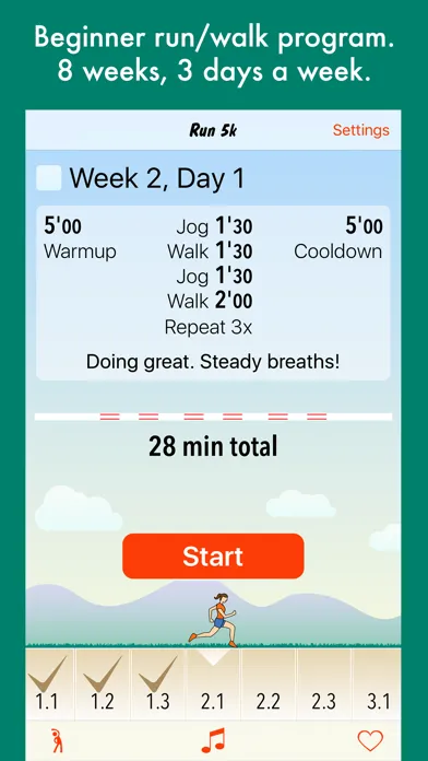 Run 5k - couch to 5k program應用截圖