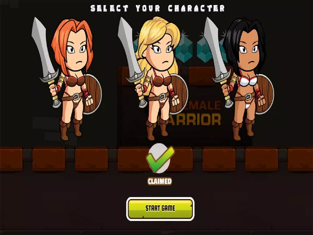 Tangkapan skrin Go! female warrior iPad 