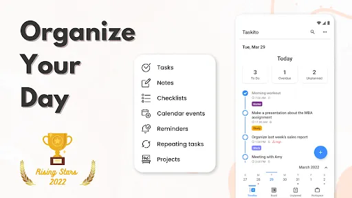 ภาพหน้าจอของ Taskito: To-Do List, Planner
