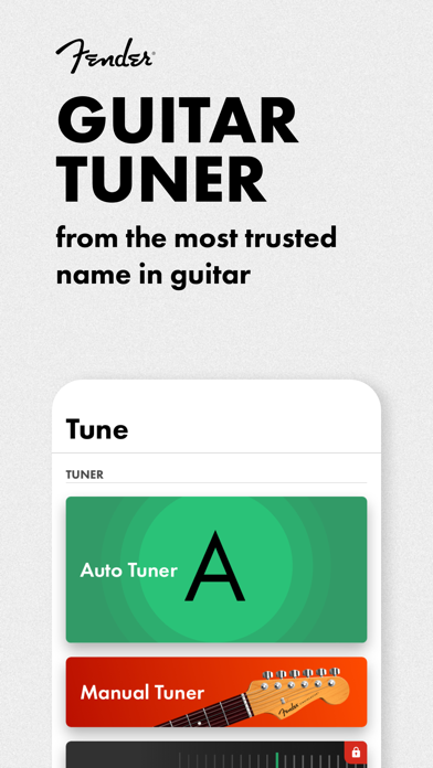 Fender Tune: Guitar Tuner App スクリーンショット