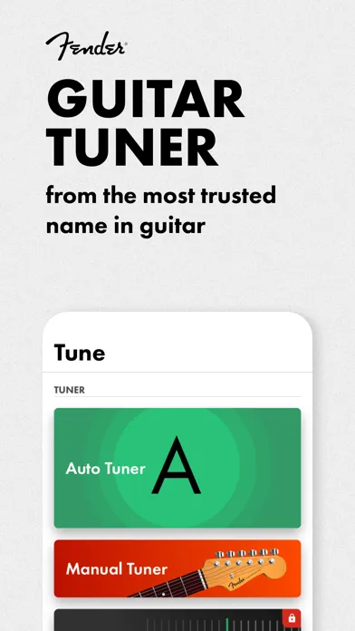 Fender Tune: Guitar Tuner App 스크린샷