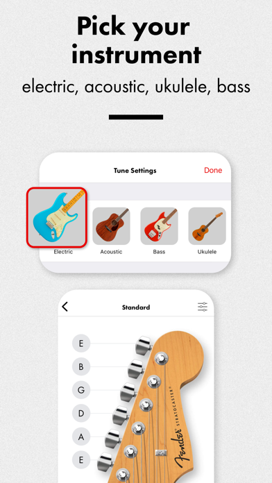 Fender Tune: Guitar Tuner App スクリーンショット
