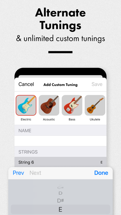 Fender Tune: Guitar Tuner App スクリーンショット