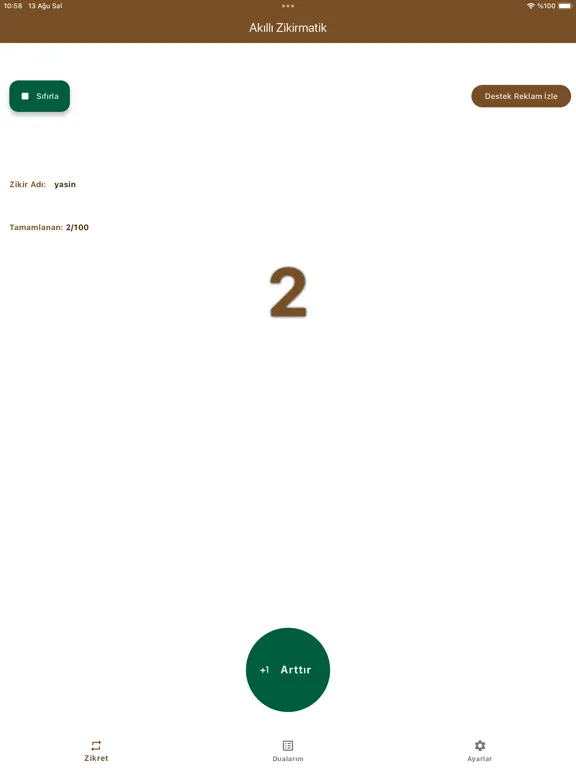 Akıllı Zikirmatik: Dua Takip iPad  স্ক্রিনশট