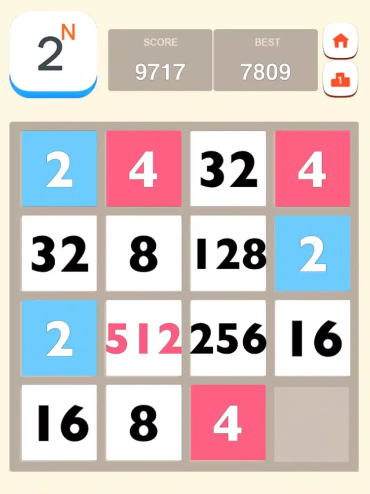 2的N次方 - 2048无尽版 iPad 应用截图