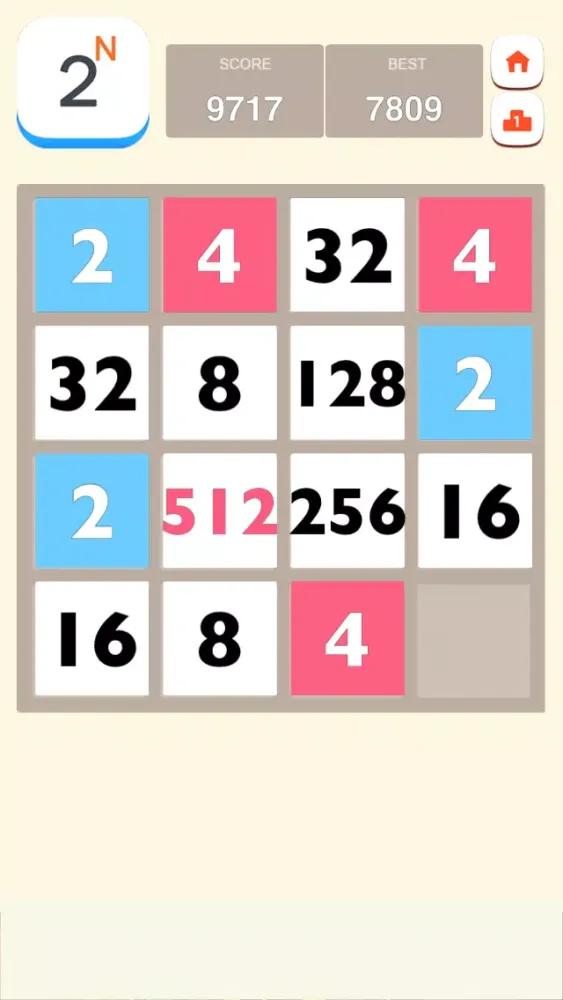 2的N次方 - 2048无尽版应用截图