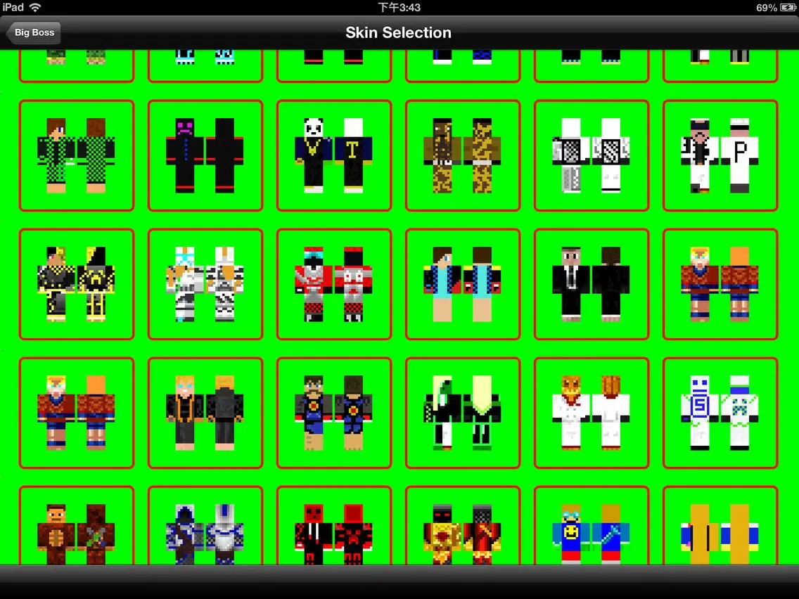 صور 1000000+ Pocket Skins Studio: Minecraft Edition iPad 