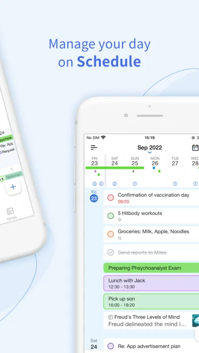Zrzuty ekranu Tiny Planner - Daily Organizer