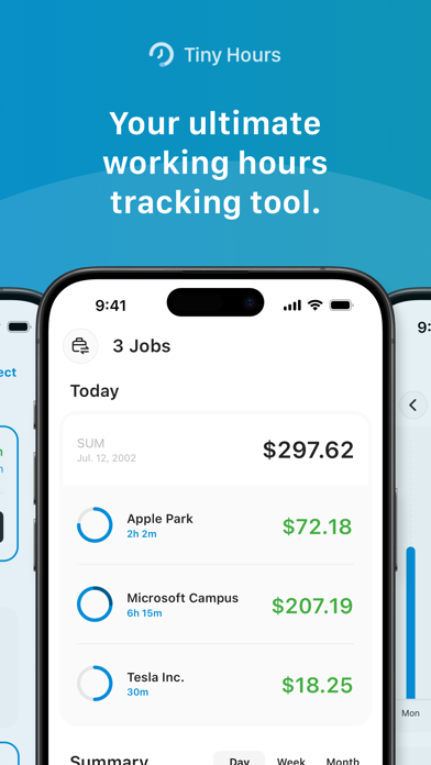 Screenshot di Tiny Hours Tracker, Time Clock