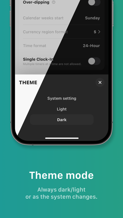 Screenshot di Tiny Hours Tracker, Time Clock