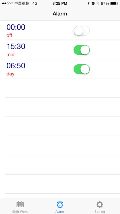 Shift worker's calendar Lite سکرین شاٹس