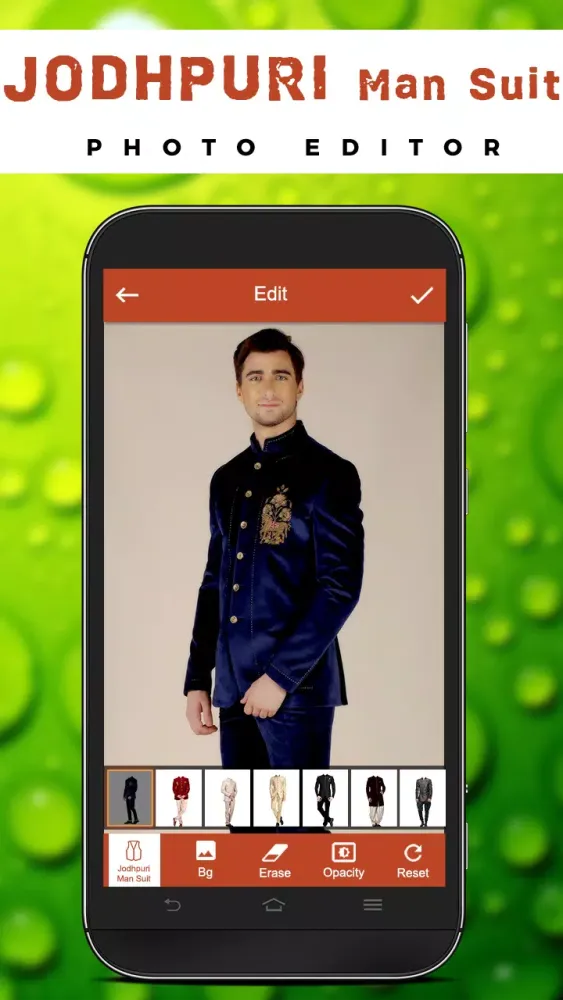 ภาพหน้าจอของ Jodhpuri Man Photo Suit Editor