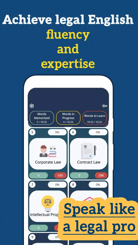 Capturas de pantalla de Legal English: Learn Words