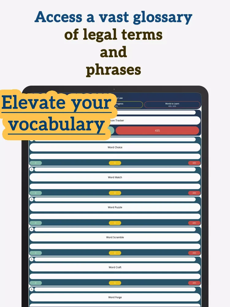 Capturas de pantalla de Legal English: Learn Words