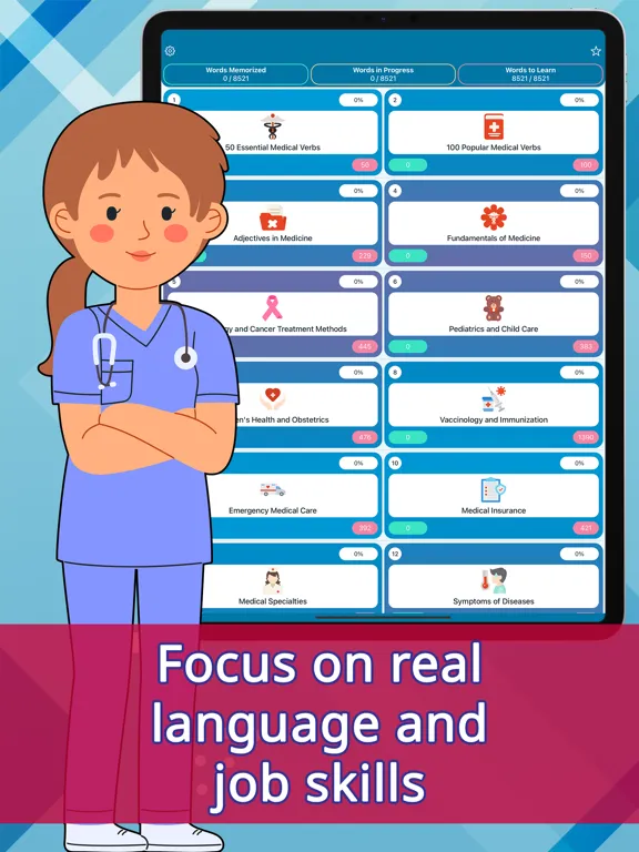 ภาพหน้าจอของ Medical English: Learn Words iPad 